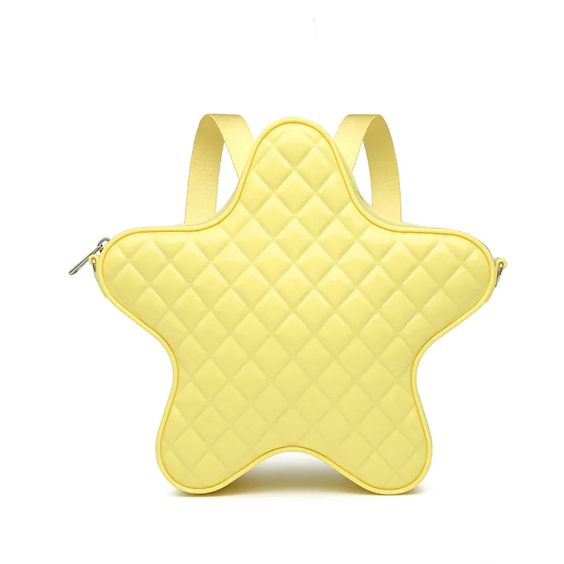 2024 Popular Candy Color Jelly Bag Star Style PVC Mini Sling Backpack Lovely Custom Cute Messenger Bag for Girls