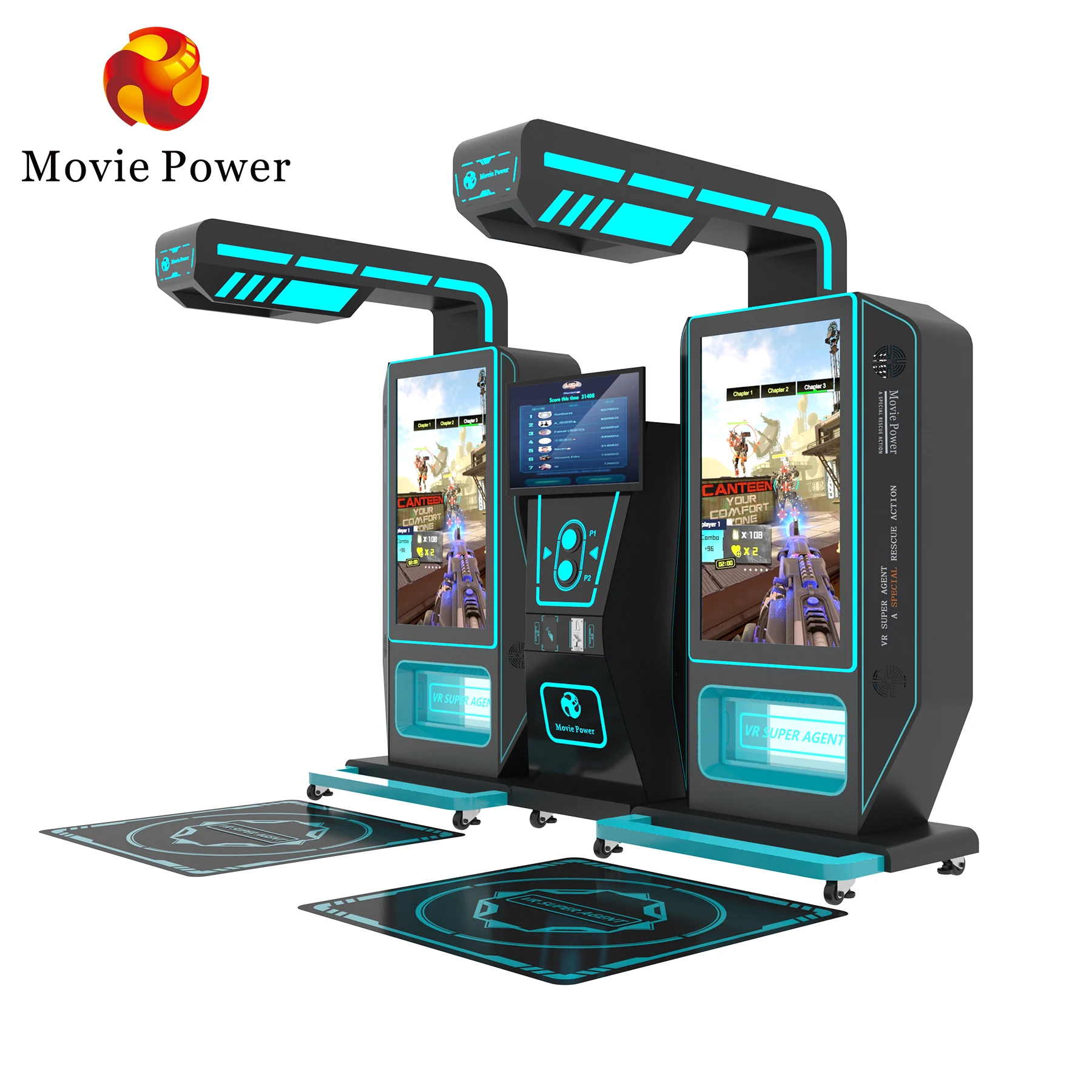 New Design 2 Players VR Shooting Games VR Super Agent Suitable for VR Theme Park