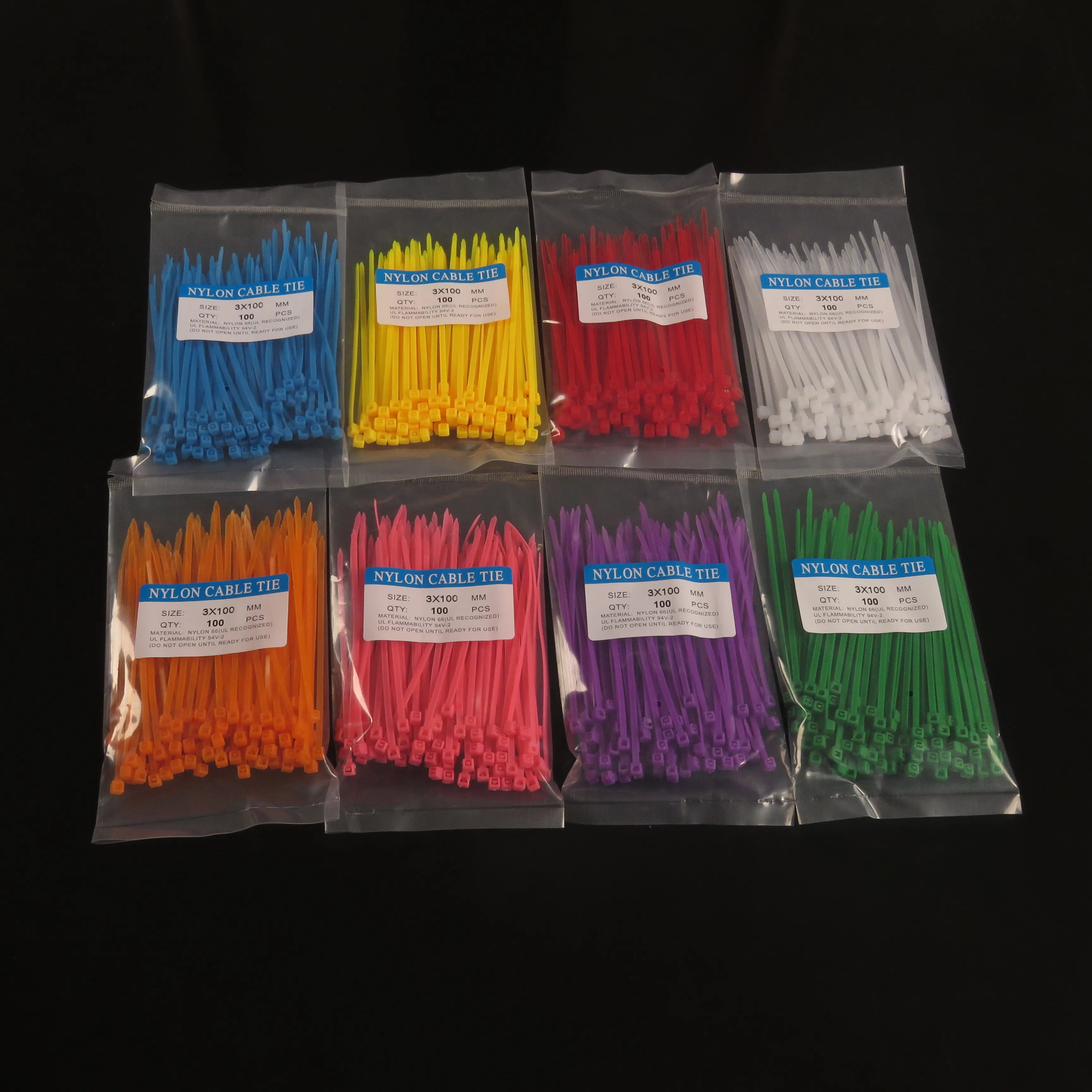 self-locking cable ties quality 100% nylon 66 cable ties UV resistant Self-locking nylon cable ties