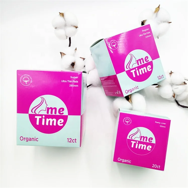 Free shipping items trending products biodegradable Cotton Sanitary Napkins Ladies Sanitary Pads Compostable sanitary pad