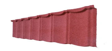 house roof construction materials modern classic tile red color stone coated metal roofing tile