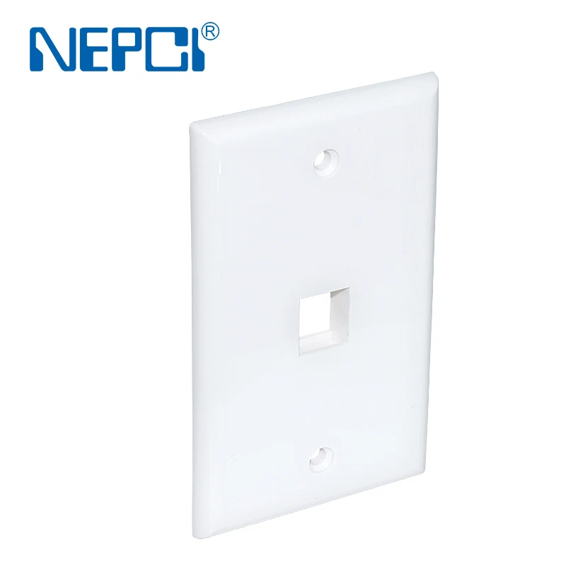 NEPCI single port115x70mm keystone/USB module faceplate panel XJY-NE-52-1 open mounted screw type wall plate
