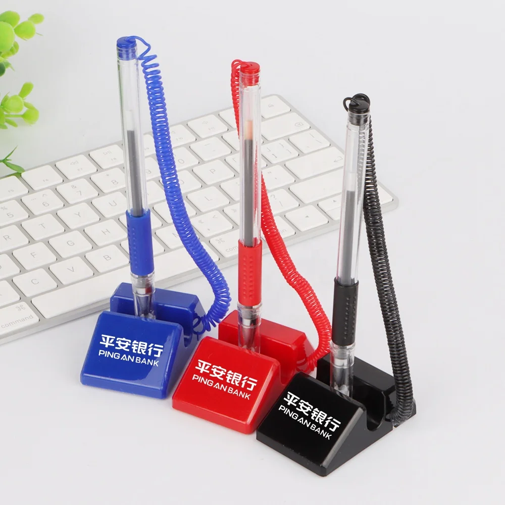 2023 New Design Promo Desk Stand Pen Plastic Counter Stick Table Pen