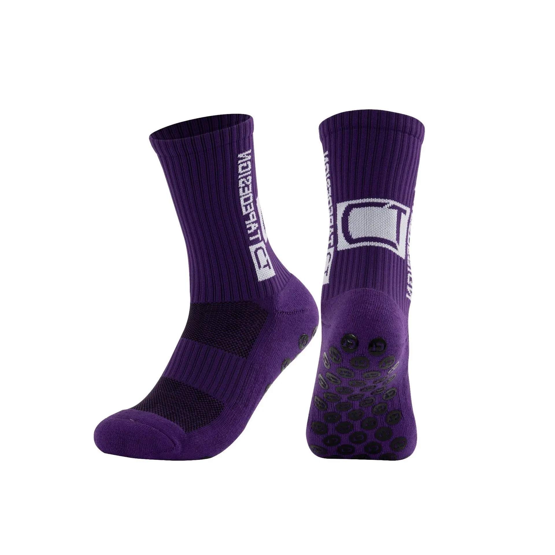 Wholesale Anti Slip Sock Non Slip Soccer Sport Football Sports Grip Socks For Men