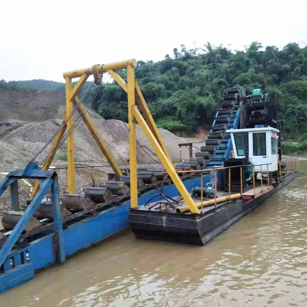 Gold Bucket Chain Diamond Mining Dredger Bucket Chain Dredger For Sand Extraction
