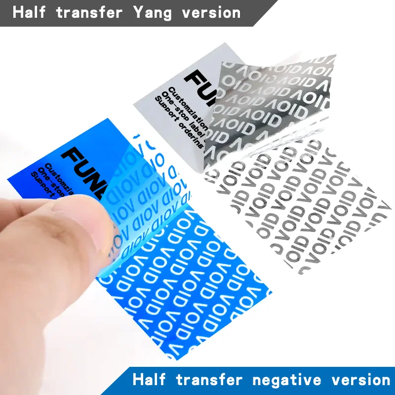 Customized high quality anti-counterfeiting security packaging label tamper-proof sealing warranty sticker