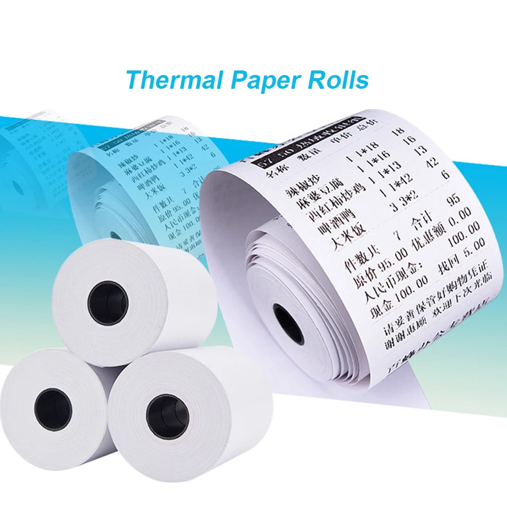 Thermal Receipt Paper Rolls 58mm 80mm Width for Mini Thermal Printer Cash Register Paper for Mobile POS sunmi V2 Thermal Printer