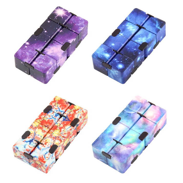 Christmas Gift Magic Cube Decompression Deformation New Creative Magic Rubikes Rotation Infinity Cube Fidget Toy
