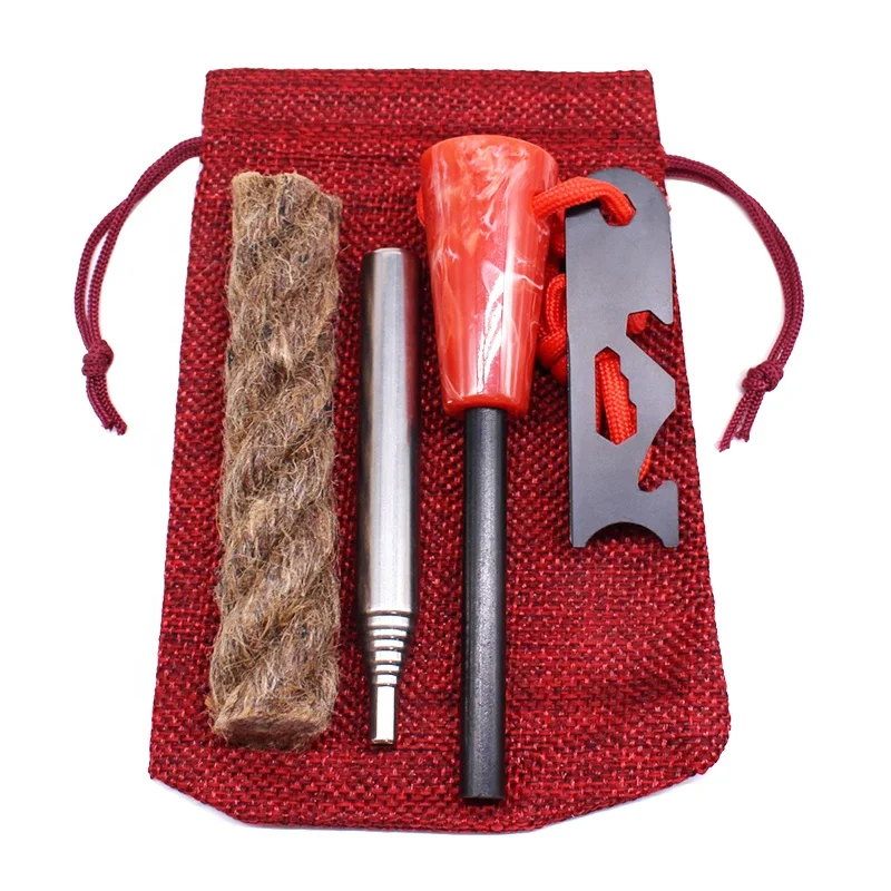 5/16 Inch Thick Magnesium Camping Tool Kit Waterproof Tactical Ferrocerium Rods for Bushcraft Survival