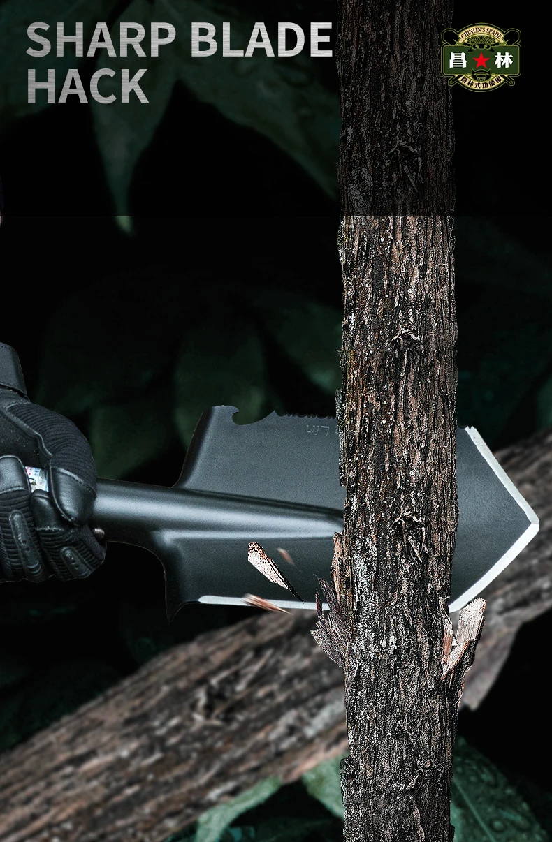 Light Weight Wood Handle Car Emergency Shovel Garden Outdoor Shovel OEM Customized Survival Shovel