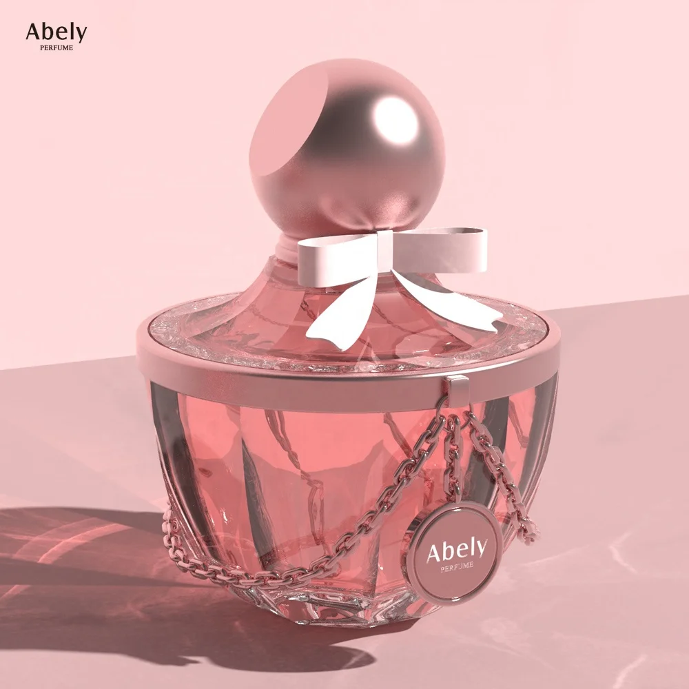 Abely 100ml Wholesale Luxury Color Empty Glass Perfume Bottle Round Spray Cap with Packing