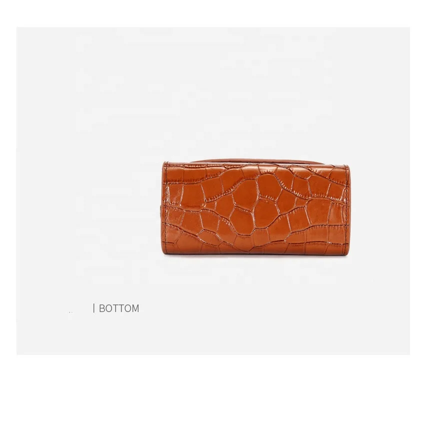 Crocodile Leather Cute Women Hand Bags Mini Clutch Bag High Fashion Crocodile  Evening Handbags