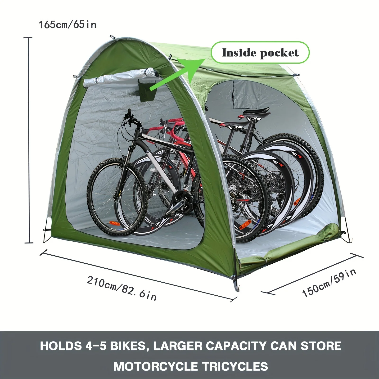 Outdoor Bike Covers Storage Shed Tent Outdoor Motorcycle Storage shed Neat Tent Waterproof Storage  Bicycle Cover