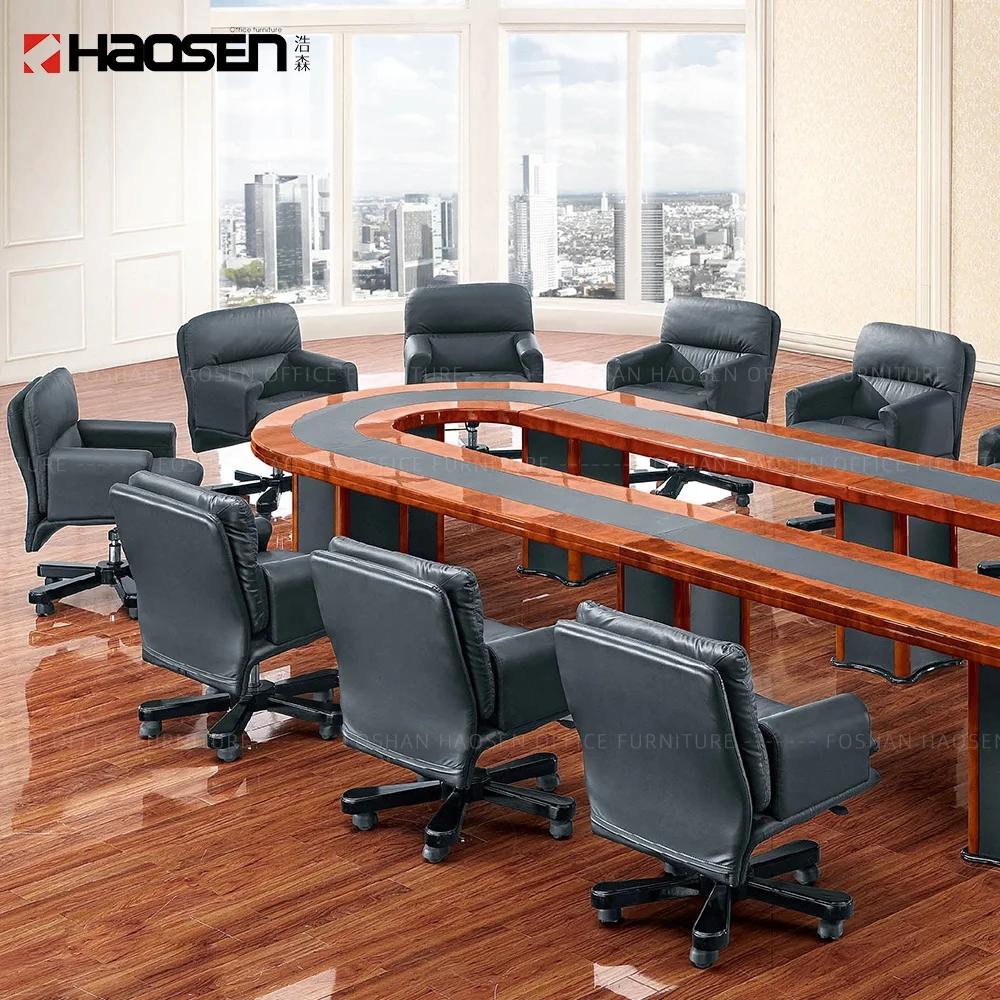 68013C classic quality Red-brown Multiplayer conference office meeting table chair