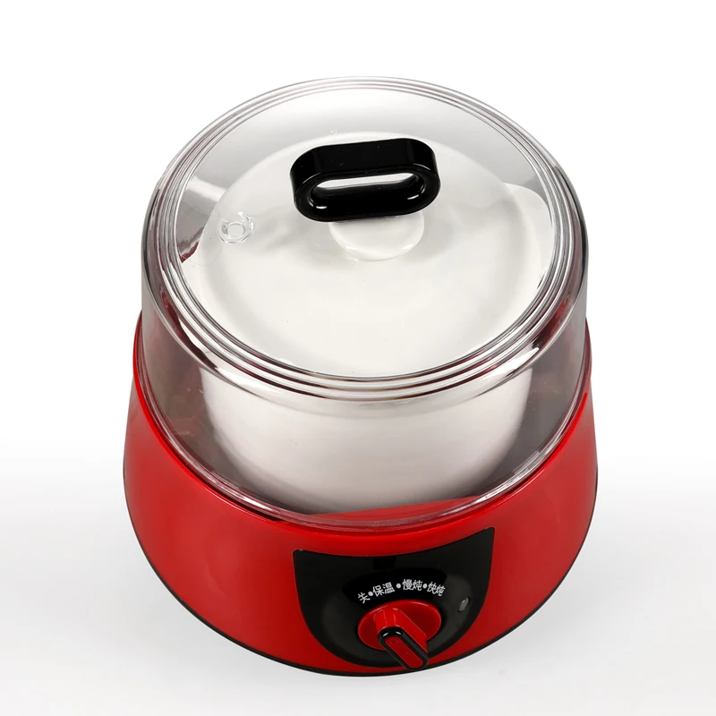 Large Electric Household Kitchen Pot Manual Slow Cooker for Stew Soup Cooking Waterproof Home Health Ceramic Heating