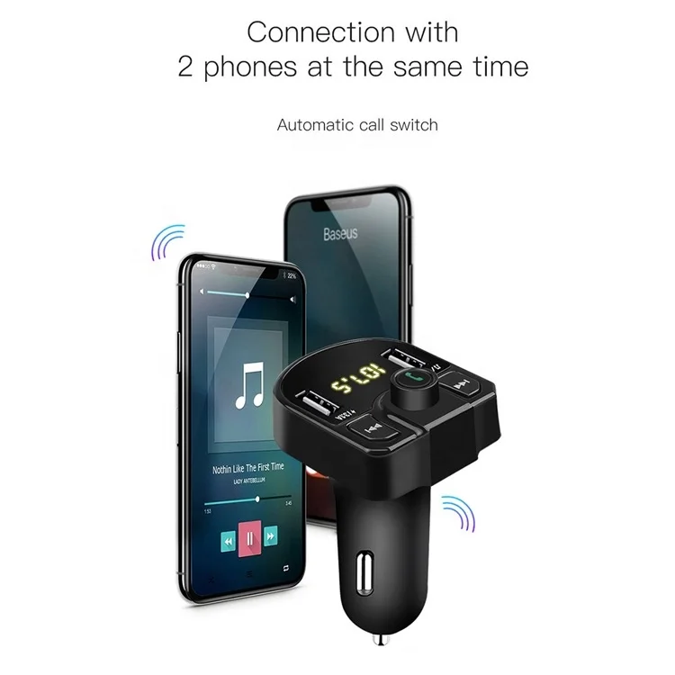 Автомобильный Mp3 радиоприемник 4.1a с двойным Usb-зарядным устройством аудио музыка беспроводная система громкой связи Fm-передатчик Bt автомобильный комплект