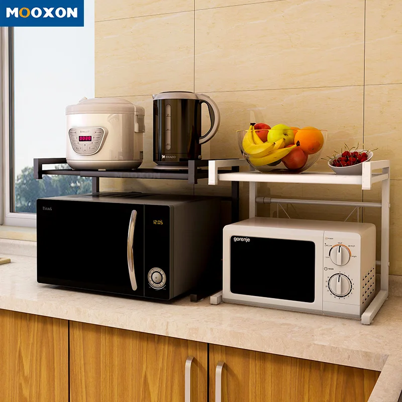 2022 Amazon 2 Tier Adjustable Kitchen Organizer Oven Stand Storage Organiser Microwave Shelf Rack Microwave Holder