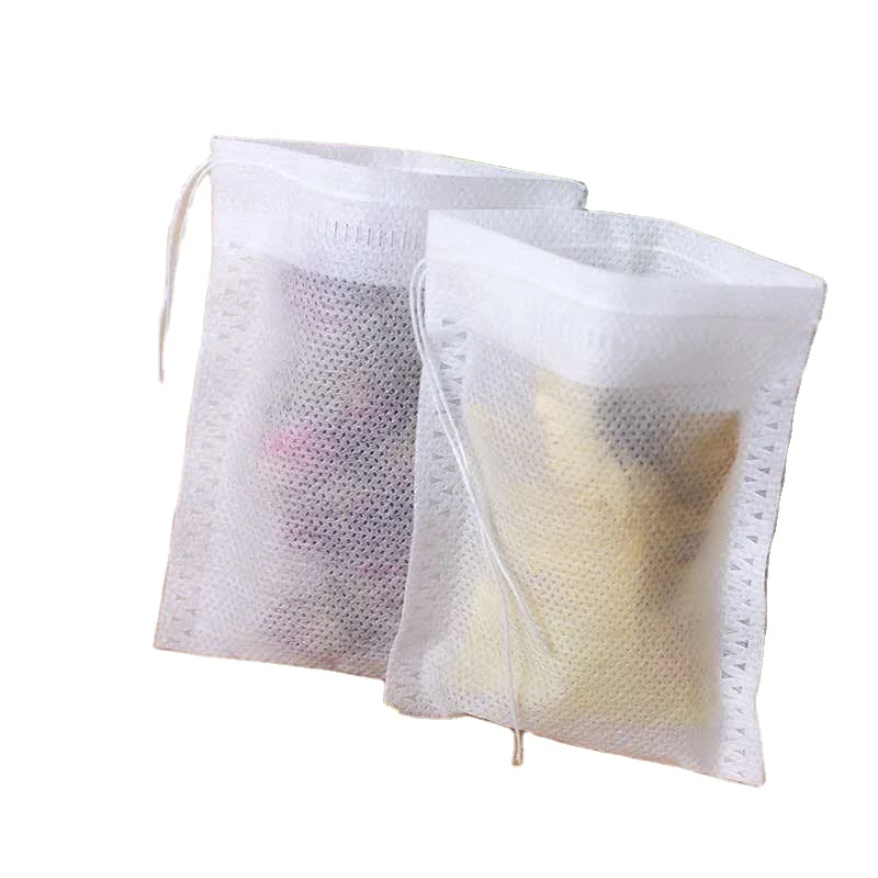 
5.5*7 Non-woven Drawn lines pull rope self-styled filter bag tea bag 