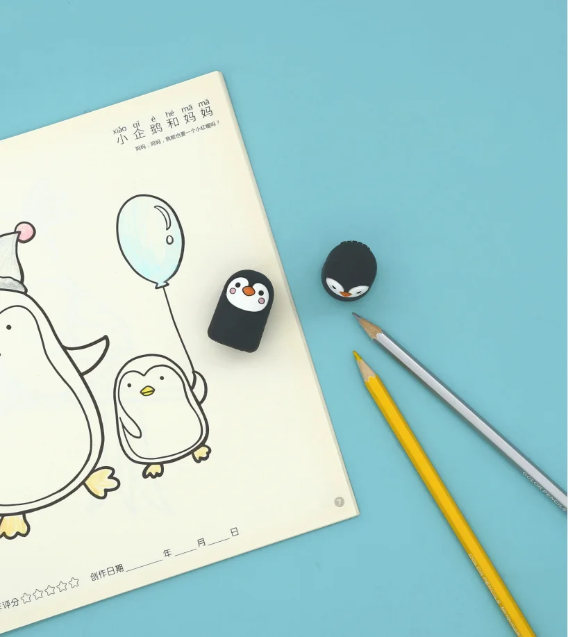 Languo запатентованная конструкция из точилки для карандашей Симпатичные рисунки зверей одно отверстие точилка