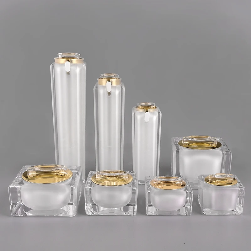 In Stock White Gold Black Cream Jar Bottle Luxury 10g 30g 50g Cosmetics Packaging Containers