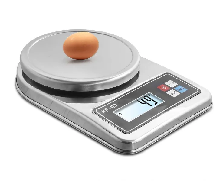 Digital Kitchen Scales Electronic Portable Sensitive Lowest Price Silver Hard Food Scales