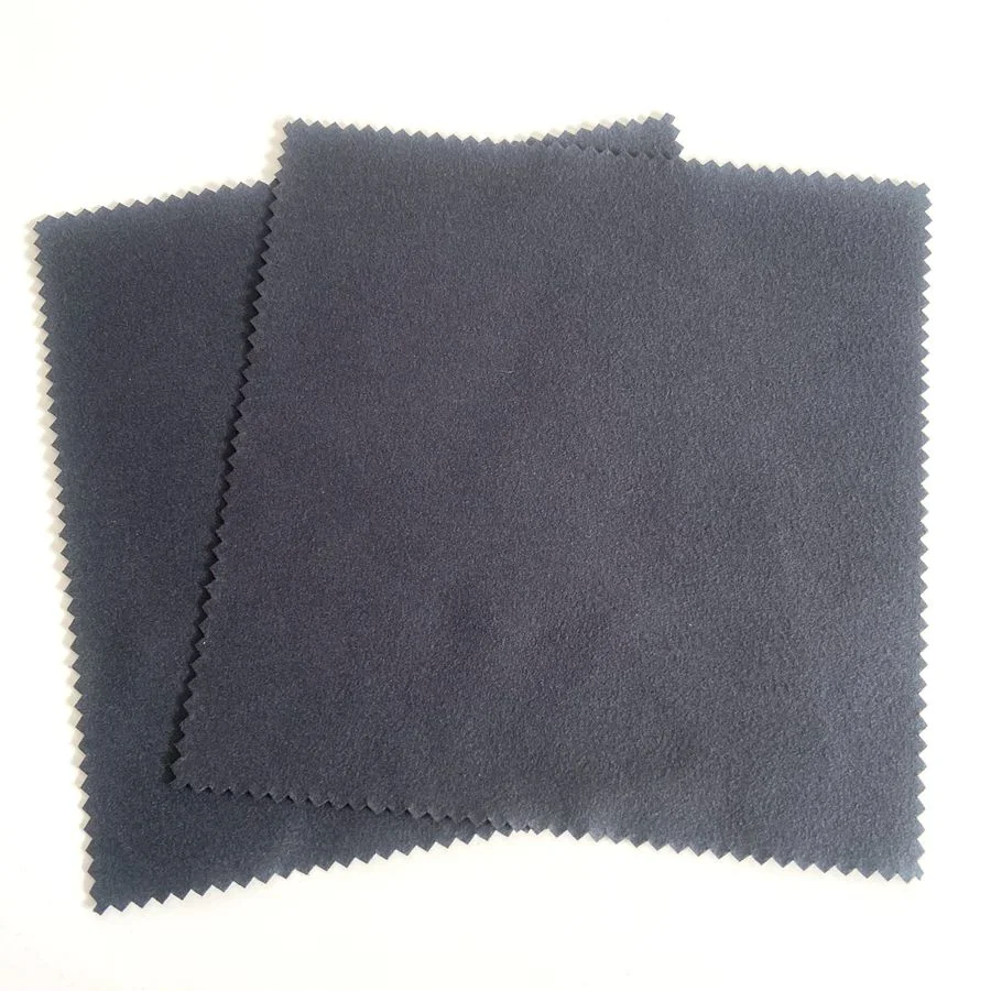 Custom logo print microfiber suede eyeglasses cleaning cloth