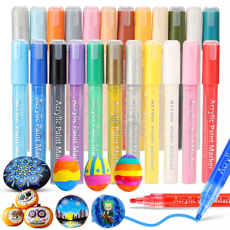 Hot Selling Single Tip Art Drawing Markers Permanent Art Marcadores Punta Pincel Marker Pen Set For Shoulder Bag