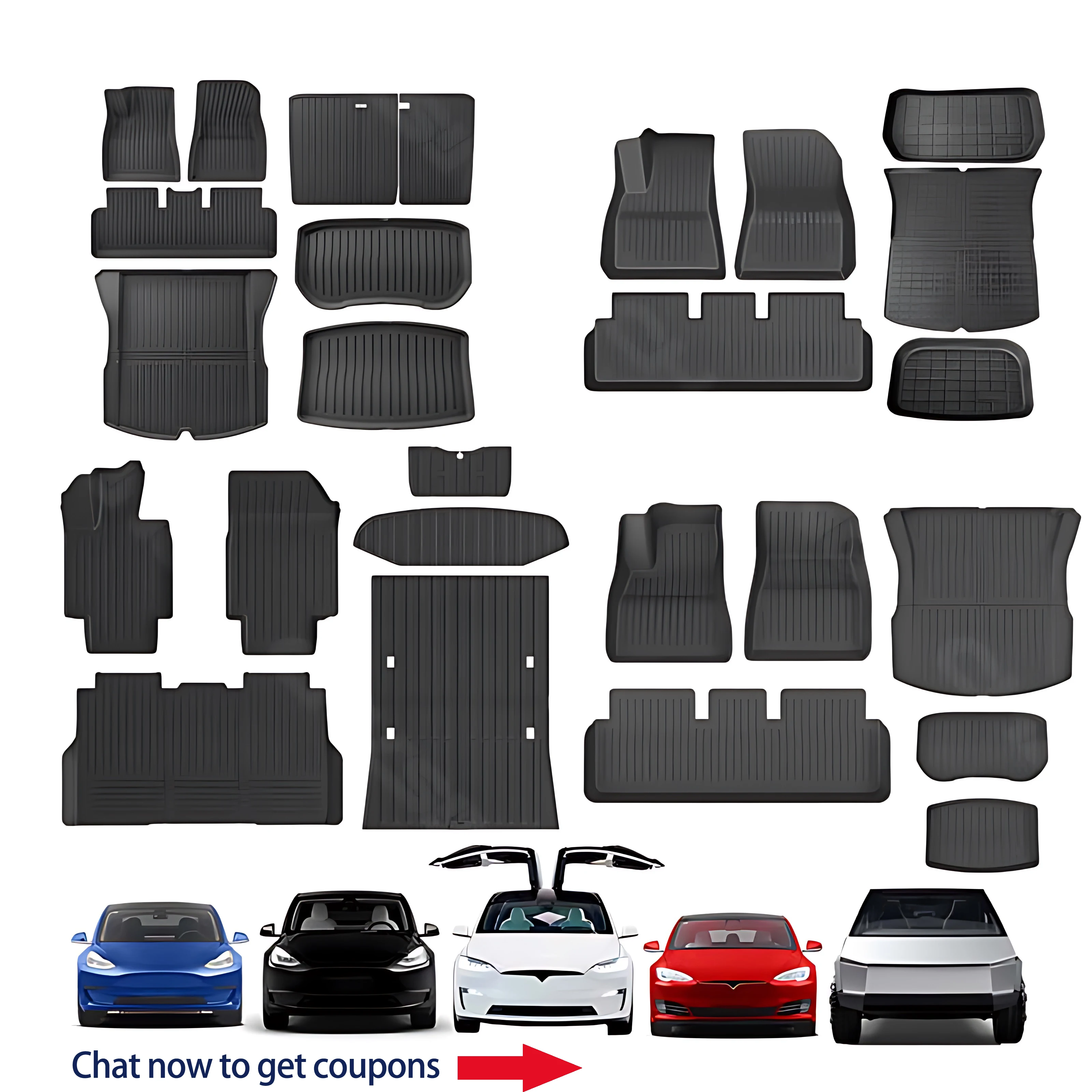 Injection Molding Second Row Seats Back Cover For Tesla Model Y Floor Mats For Car For Tesla Model 3 Highland Model Y S X