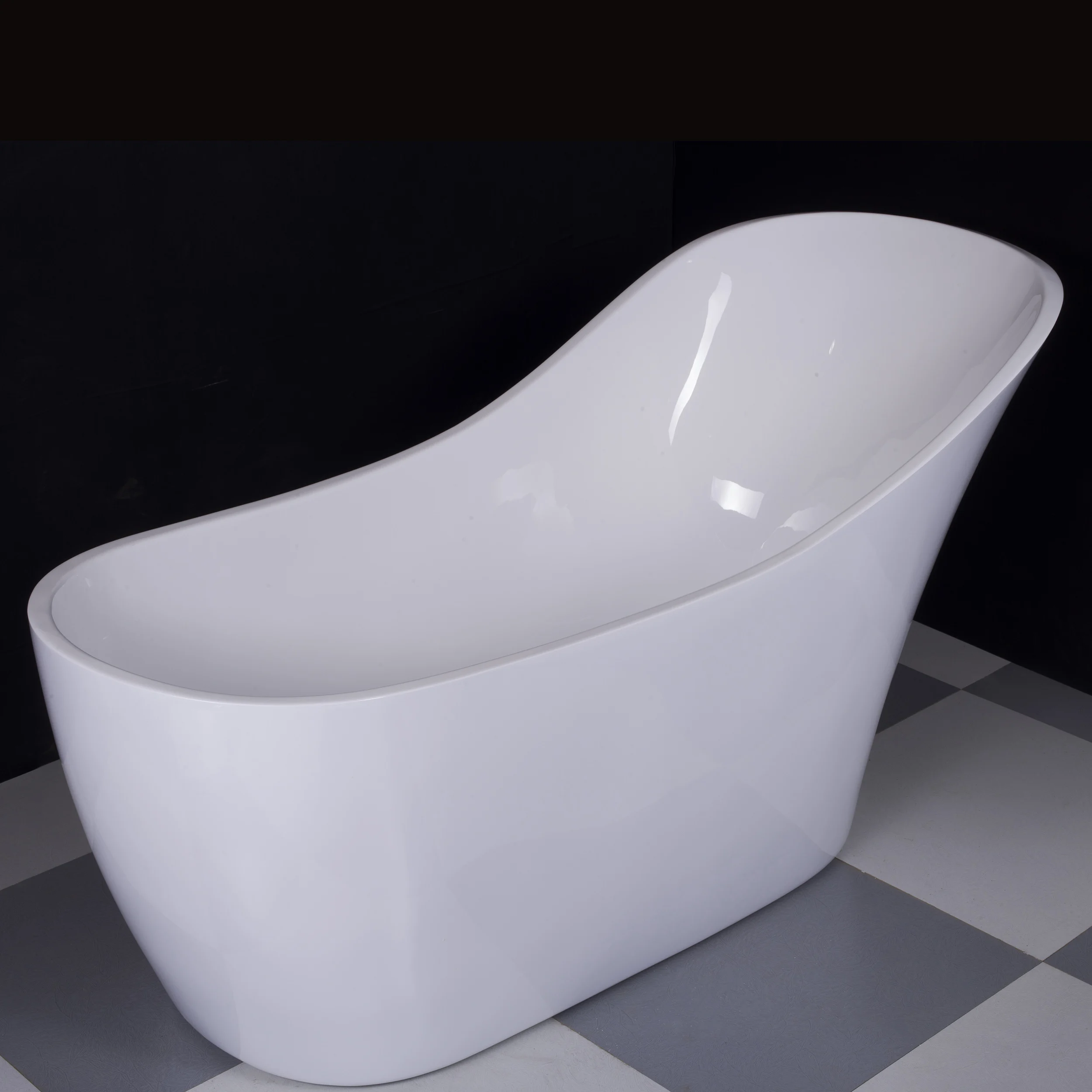 Fashion soaking bathtubs china indoor modern freestanding white acrylic bathtub