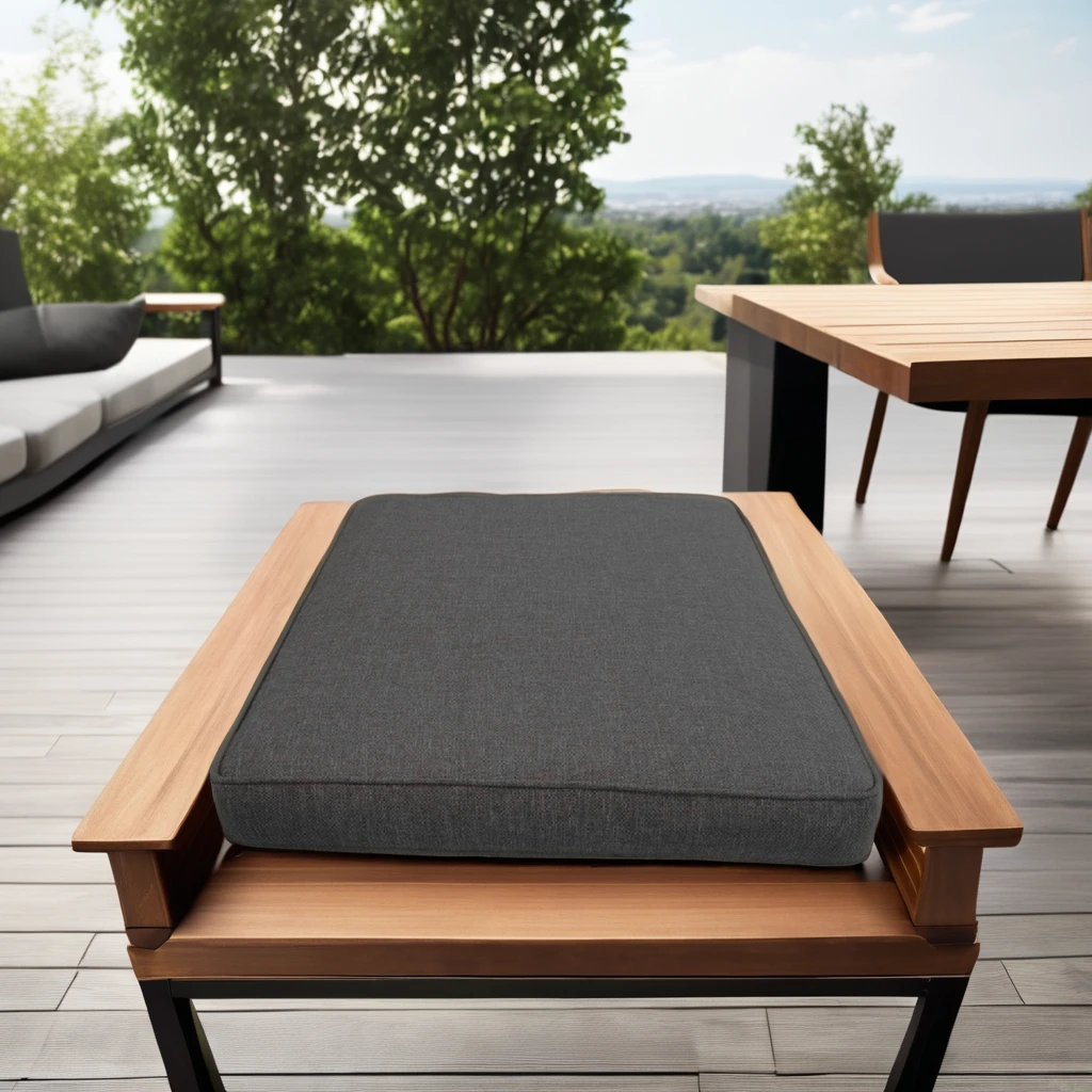 Customizable Waterproof Outdoor Furniture Cushions Soft Sustainable Lumbar Pillows & Seat Cushions Foam Rectangle Quilted CN