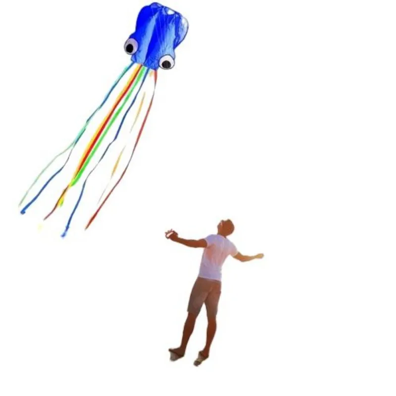 Wholesale Easy-Fly Giant Octopus  Outdoor Fun 100m Rope Beach  Park Kites Toys