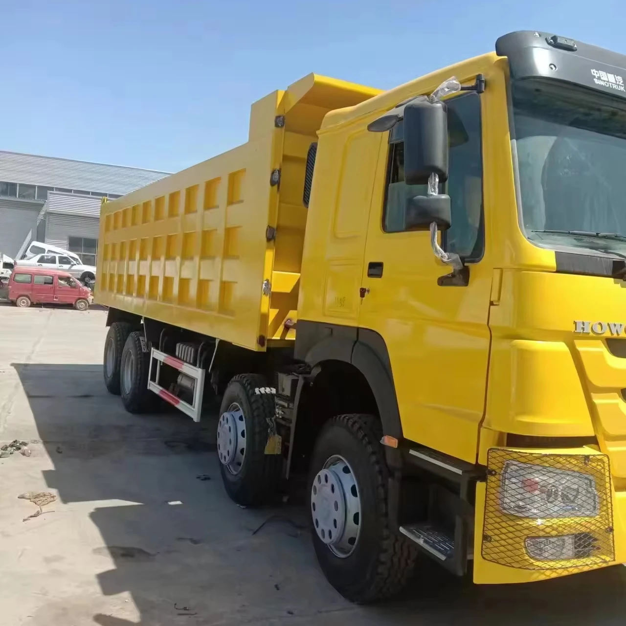 Новый китайский бренд Sinotruk Howo 8*4 12-колесный двигатель Weichai 400 л.с. самосвалы для тяжелых грузовиков дизельного топлива левое управление сзади