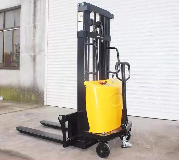 1 Ton 2 Ton Semi Electric Pallet Stacker  Forklift Stacker For Sale