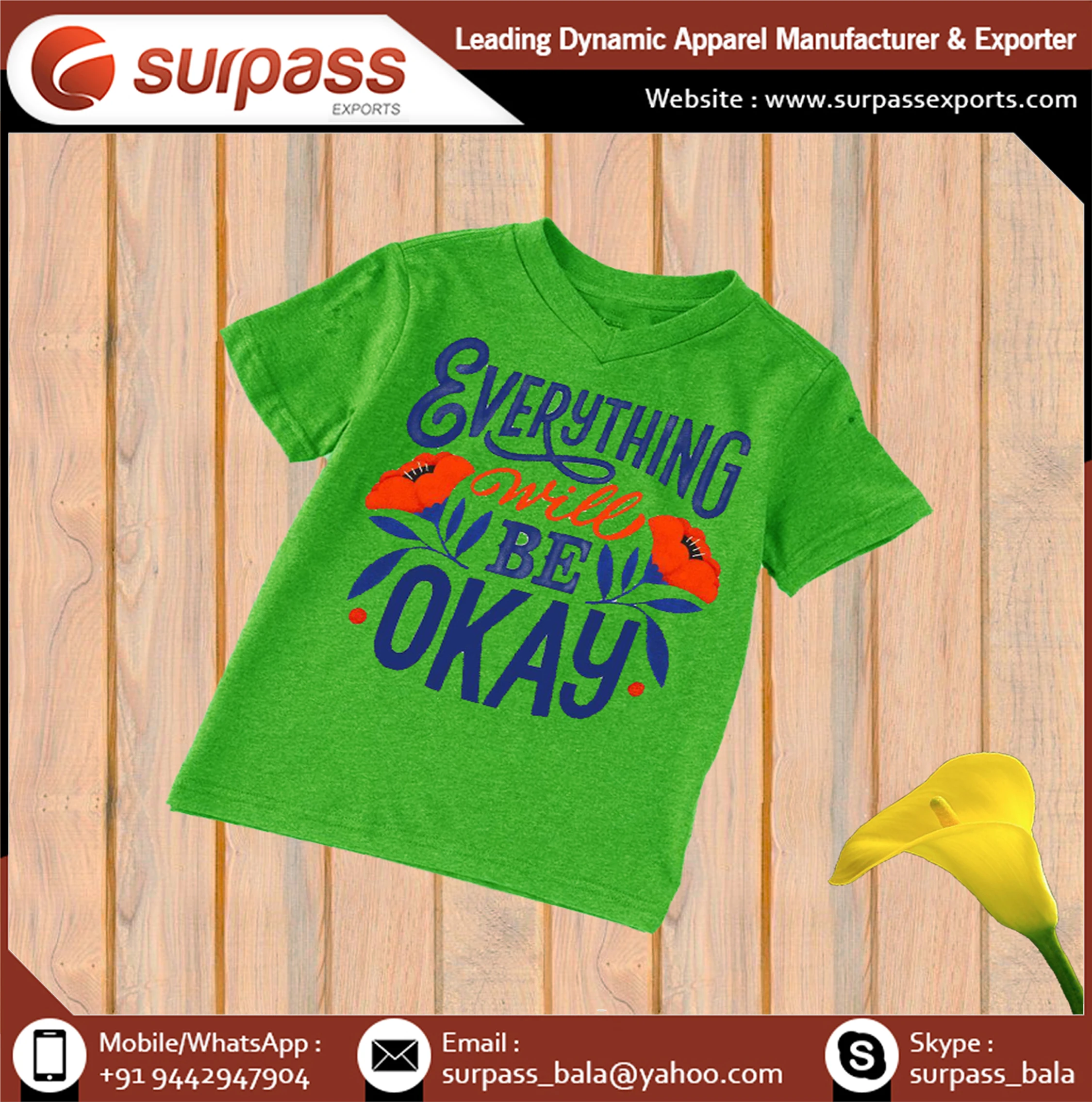 High Quality Organic Cotton T Shirts for boys available custom color