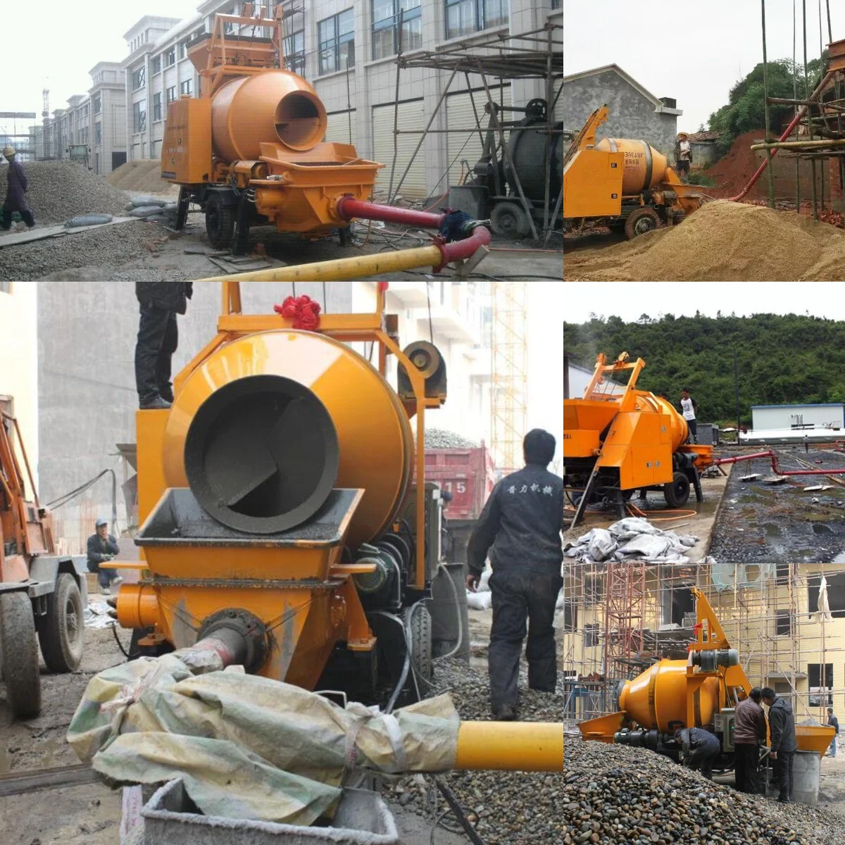Jbt15 Small Self Loading Diesel Concrete Mixer Pump For Sale Concrete Pump With Mixer Portable Concrete Mixer And Pump