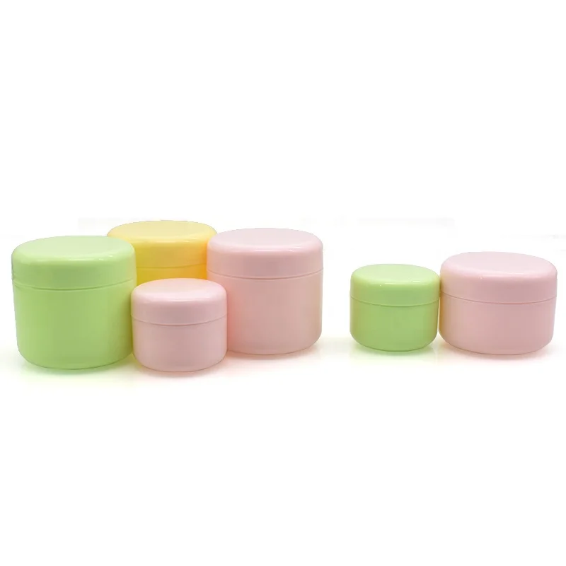 portable plastic skin care lotion jar 50ml 100ml 150g 200g PP Plastic Facial Cream Cosmetic Container