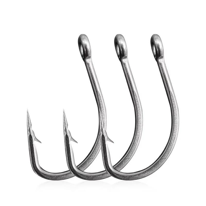 S68 Sea Fishing Circle Hooks Saltwater Live Bait Fishing Hook Stainless Steel powerful sharp Octopus Bass Hook