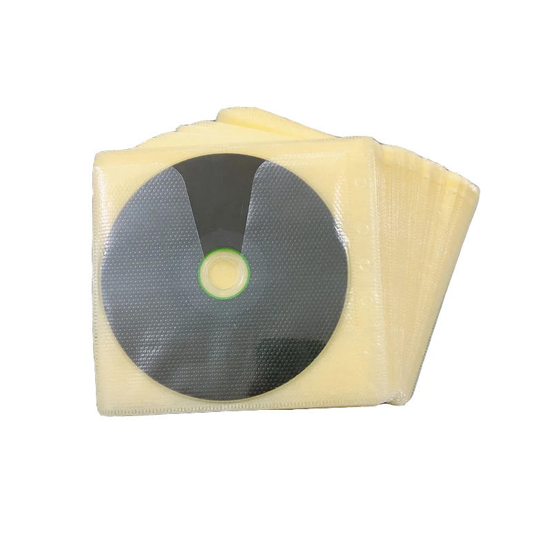 Clear standard ring binder 100-pack 2 disc cd dvd plastic sleeve