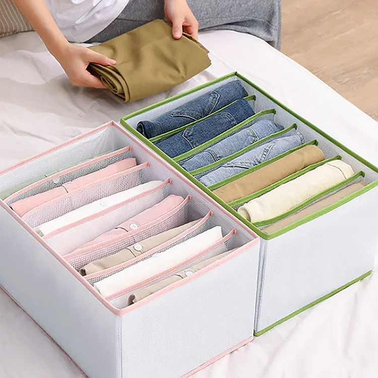 Home Separation Drawer Dividers Wardrobe Clothes Drawer Closet Organizer Socks Bags Household Fabric Storage Box