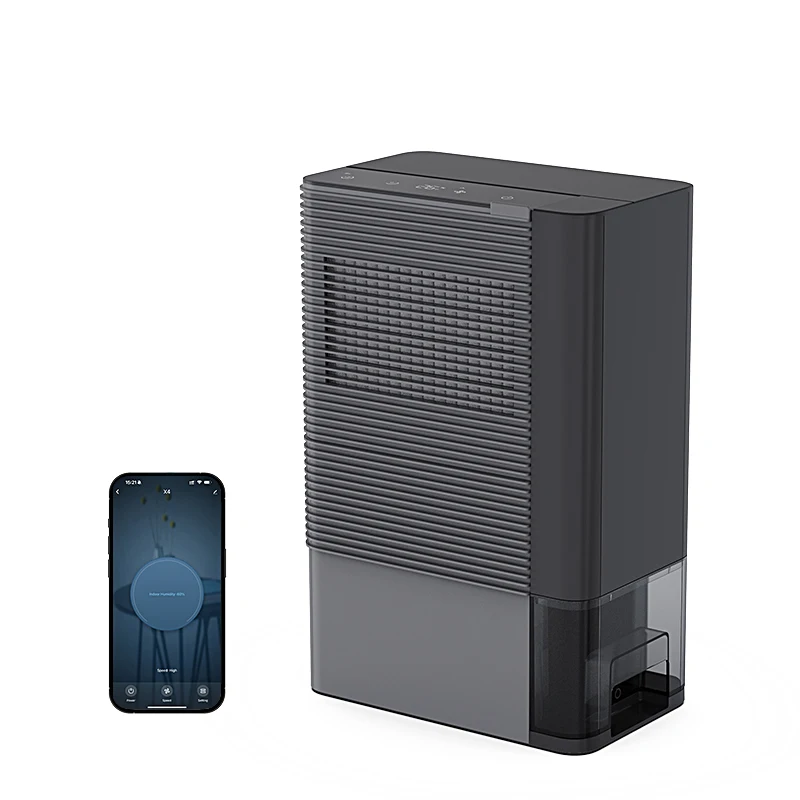 Household Plastic Electric Humidity Sensor Home WiFi Desiccant Wheel Dehumidifier