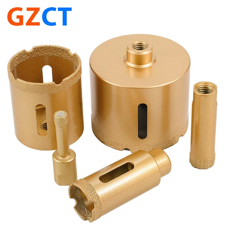 Diamond 6mm 100mm Core Bit for Angle Grinder Drilling Core Bit Glass/Tiles/Pebbles Vacuum Brazed Diamond Drill Bits