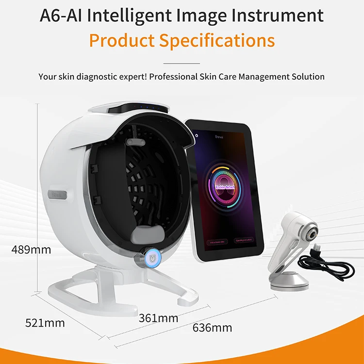 Full Face 3D Ai Skin Analysis Machine Facial Tester Scanner Face Mirror Device Skin Analysis Machine bitmoji Skin Analyzer