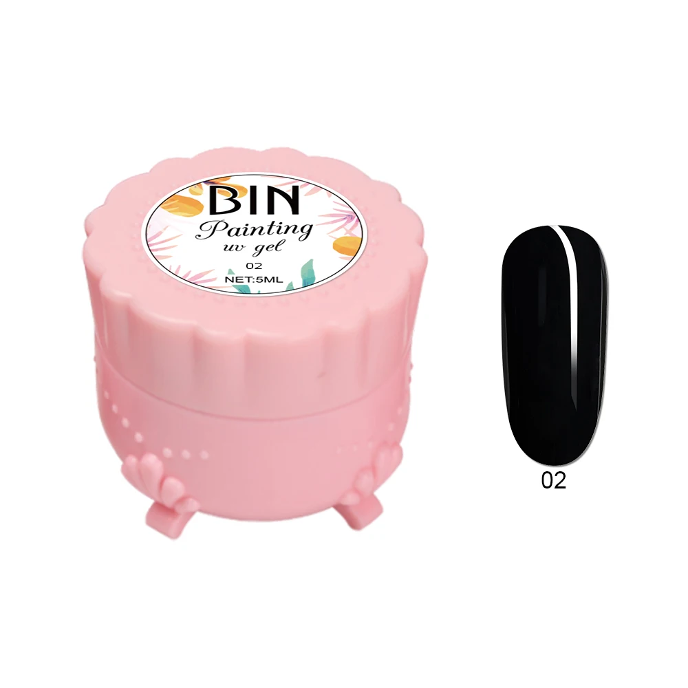 BIN Multi Colors Nail UV Painting Gel Polish Private Label Custom logo Accept Nail Paint Gel for Nail Art