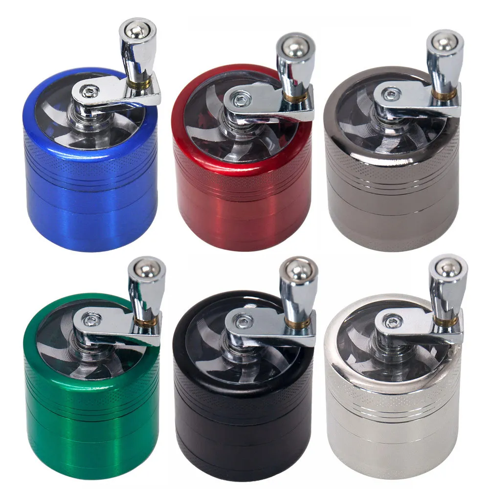 2022 Amazon Hot sale 6Colors Wholesale Grinder herb Smoking Tobacco Aluminum Spice Herb Grinder smoking accessories