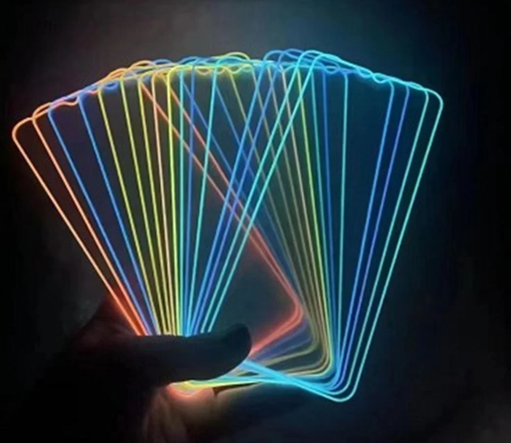 2022 Hot Colorful Luminous Tempered Glass Screen Protector For Iphone 14 13 12  pro max Night Glowing Film