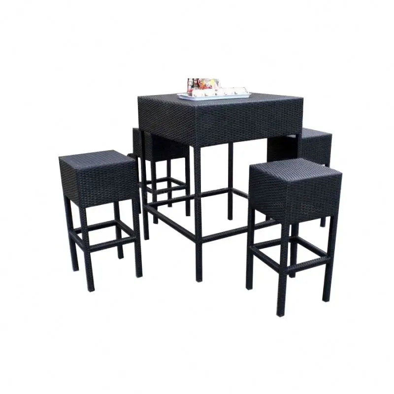 Yinzhou Living 2023 New Style Modern Patio Bali Rattan Bar Outdoor Furniture For Sale Awrf5075a Bar Outdoor Furniture