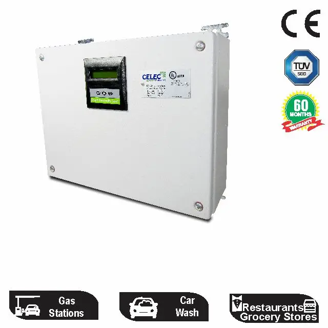 Celec Power Saver 1200, 240V,415V, 3 Phase Microchips Switching & Display, CE & UL approved