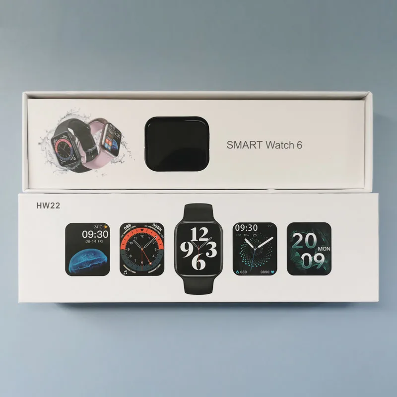 
HW22 Smart Watch Series 6 pro BT Call Support Dynamic 3D UI Display Intelligent Thermometer Games Watch SmartWatch HW22 