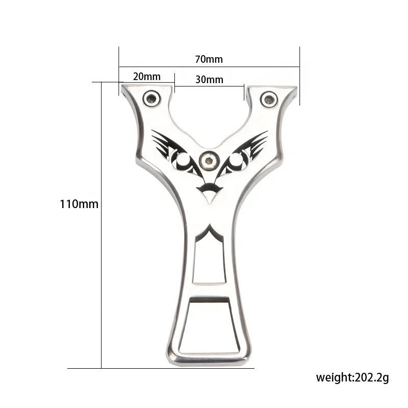 Professional hunting stainless steel Slingshot is novel and powerful. It is used for shooting and hunting