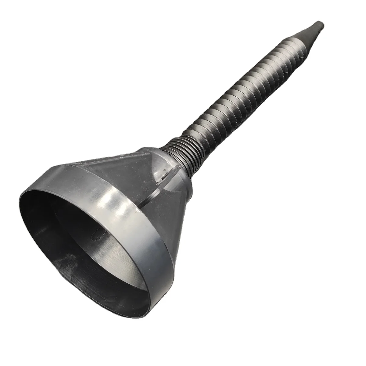 black plastic liquid funnel oil funnel with tube